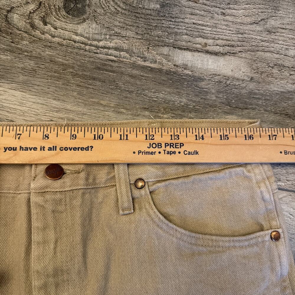 Wrangler A002- 3030 Brown Wash Cowboy Men's Denim Jeans SZ 34x32 936TAN - Picture 4 of 10